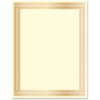 Geographics® Traditional Certificate, 24lb, 10/PK, Gold (GEO47833)