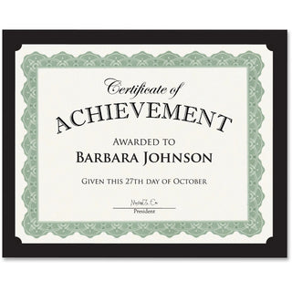 Geographics® Traditional Certificates, 10/PK, Black (GEO47836)