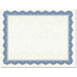 Geographics® Traditional Certificates, 8-1/2" x 11", 15SH/PK, Blue (GEO47849)