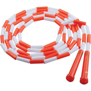 Champion Sports Plastic Segmented Jump Rope, 10", Orange/White (CSIPR10)