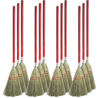 Genuine Joe Toy Corn Fiber Broom, 12EA/CT, Natural (GJO11501CT)