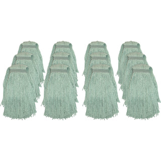 Genuine Joe Web Blend Mopping Mophead, No.16, 12EA/CT, Green (GJON16G1BCT)