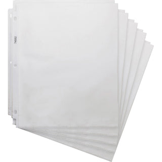 Business Source Top-Loading Sheet Protectors, 3-Hole, 200 Per Pk, 5/BX, CL (BSN74552)