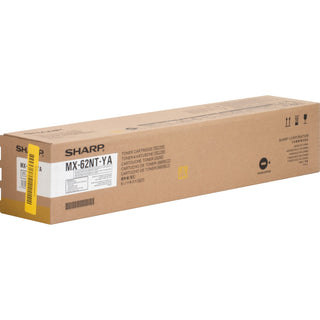 Sharp® Toner Cartridge f/6240/7040, 40,000 Page Yield, Yellow (SHRMX62NTYA)