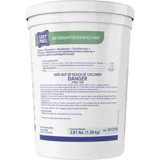 Easy Paks® Detergent/Disinfectant, Lemon Scent, .5oz, Packet, 90/Tub, 2 Tubs/Carton (DRK5412135)