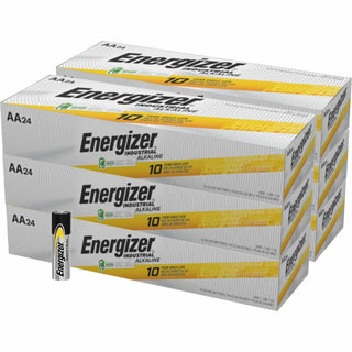 Energizer® Industrial Alkaline Battery, AA, 6BX/CT (EVEEN91CT)