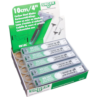 Unger® Replacement Blades for Scrapers, 4", 10PK/CT, SR/GY (UNGRB10CCT)