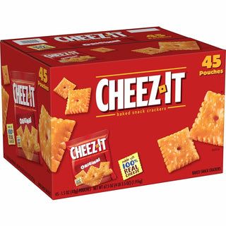 Cheez-It® Cheez-It Snack Crackers, 3oz. Bags, 45/CT, Red (KEB10201)
