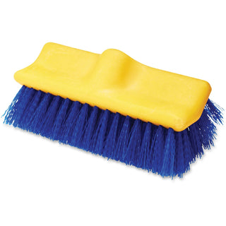 Rubbermaid® Commercial Floor Scrub Brush, 10" Long, 6/CT, Blue/Yellow (RCP633700BECT)