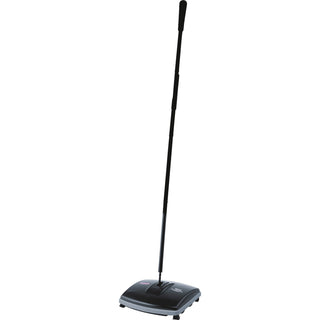 Rubbermaid® Commercial Floor/Carpet Sweeper, Flat Fold Handle, 6-1/2" W, 4/CT, BK (RCP421288BKCT)