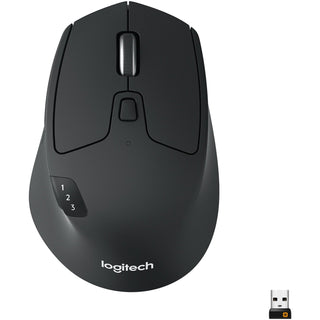 Logitech® M720 Triathlon Multi-Device Mouse, Wireless, Black (LOG910004790)
