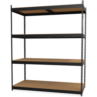 Lorell Archival Shelving, 4-Shelf, 33"Dx69"Wx84"H, Black (LLR99839)