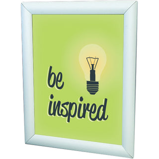 deflecto® Wall Mount Display Frame, 8 1/2 x 11, Silver (DEF690001)