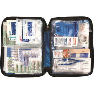 First Aid Only™ First Aid Kit, 138 Pc, Fabric, Blue (FAO428)