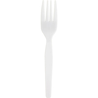 Genuine Joe Forks, Heavy-Weight, 1000/CT, White (GJO30400)