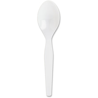 Genuine Joe Spoons, Heavy-Weight, 1000/CT, White (GJO30402)