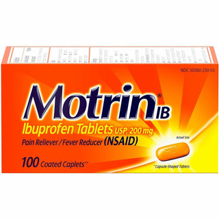 Motrin Motrin Ibuprofen Caplets, 200mg, 100/BX (JOJ048101)