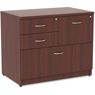 Lorell 4-Drawer Lateral File, 35-1/2" x 22' x 29-1/2", Mahogany (LLR69541)