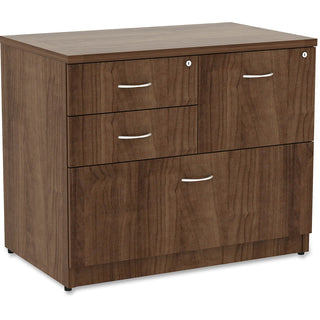 Lorell 4-Drawer Lateral File, 35-1/2" x 22' x 29-1/2", Walnut (LLR69542)