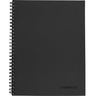 Mead® Limited Meeting Notebook, 9-1/2" x 7-1/4", Ruled, 80 Pages, Black (MEA06982)
