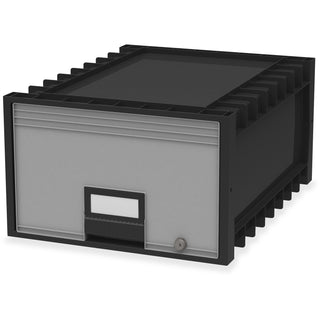 Storex Archive Drawer, Legal, 18-1/4" x 24-3/4" x 11-1/2", Black/Gray (STX61402U01C)