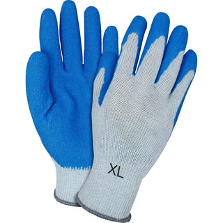 Safety Zone® Latex-coated Gloves, Knit, X-Large, 12 Pairs/DZ, Blue/Gray (SZNGRSLXL)