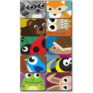 Ashley Mini Whiteboard Erasers, Critters Design, 2" x 1-1/2" x 3/4" (ASH78001)