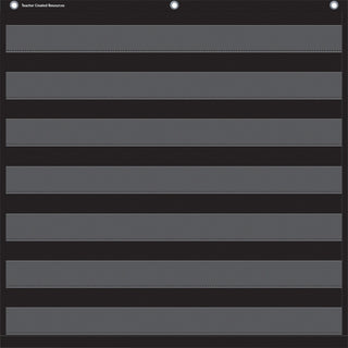 Teacher Created Resources 7-Pocket Chart, 28" x 28", Black (TCR20740)