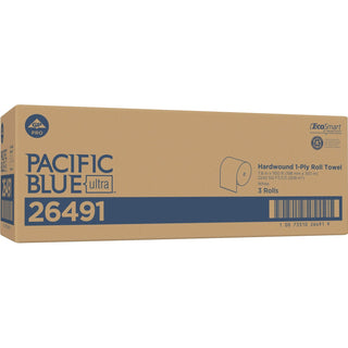 Pacific Blue Ultra 8" High-Capacity Recycled Paper Towel Roll, White, 26490, 1150 Feet Per Roll, 3 Rolls Per Case (GPC26491)