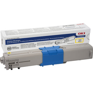 Oki® Toner Cartridge for C332/MC363, 3,000 Page Yield, Yellow (OKI46508701)