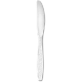 SOLO® Plastic Knife, Heavyweight, 10BX/CT, White (SCCGBX6KW0007)