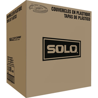 SOLO® Hot Cup Lids, 8oz., 20PK/CT, White (SCCDLX8R00007CT)