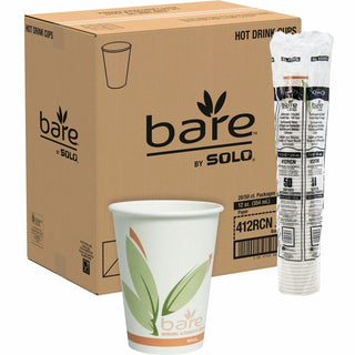 SOLO® Hot Cups, Single Poly Paper, 12oz., 50/PK, MI (SCC412RCNJ8484)