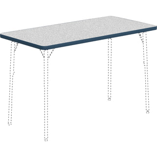 Lorell Activity Tabletop, 24" x 48", Gray/Navy (LLR99916)