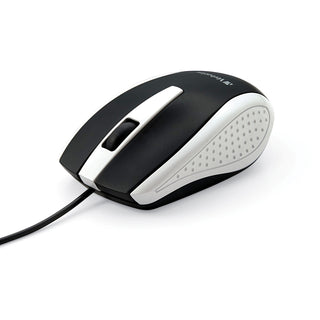 Verbatim® Mouse, Optical, Corded, f/PCs & Macs, White/Black (VER99740)