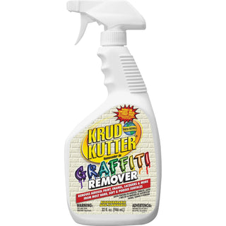 Krud Kutter Graffiti Remover, Water-Based, Multi-surface, 32 fl. oz. (RSTGR326)