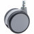 Master Caster® Gemini Series Heavy-Duty Twin Wheel Hard Floor Casters, R Stem, Gray, 5/Set (MAS70415)