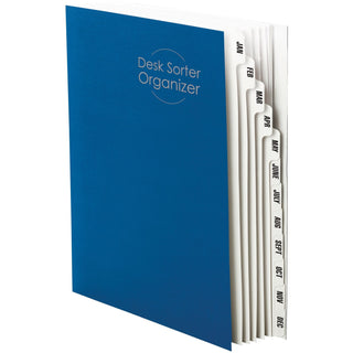 Smead™ File/Sorter, Monthly, 1-3/8"Expansion, 9-7/8"x11-3/4", Navy (SMD89286)