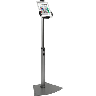 Kantek Tablet Kiosk Floor Stand for 7" to 10" Tablets, Silver (KTKTS960)