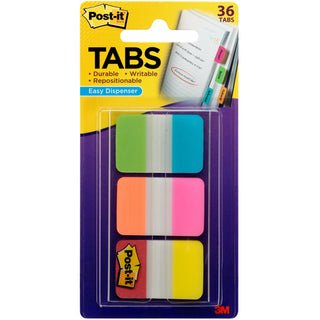 Post-it® Alternating Tabs, Poly, Self-stick, 1", 36/PK (MMM686ALOPRYT)