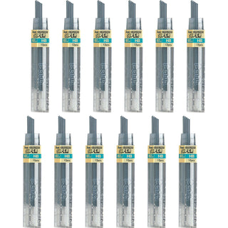 Pentel® Hi-Polymer Lead, 0.7 mm, Medium, HB, Black, 144/BX (PEN50HBBX)