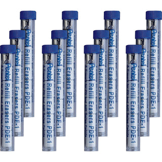 Pentel® Erasers for Automatic Drafting Pencils, 60/BX, White (PENPDE1BX)
