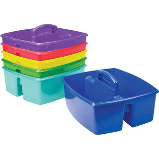 Storex Large Caddy, 11-1/5"Wx13-1/5" x 10-3/4"H, 6/CT, Assorted (STX00948U06C)