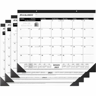 AT-A-GLANCE® Desk Calendars, 1PPM, 12 Months, Jan-Dec, 24"x19", 4/BD, 2025 (AAGSK3000BD)