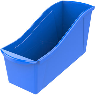 Storex Interlocking Book Bins, 5-3/10"Wx14-3/10"Lx7"H, 5/ST, Blue (STX71101U06C)