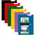 Five Star® Four-Pocket Portfolio, 8 1/2 x 11, Assorted Colors, Trend Design, 6/Pack (MEA38056)