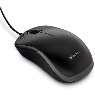 Verbatim® Optical Mouse w/71" Cable, Silent Tech, USB, Corded (VER99790)