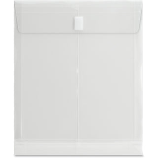 Business Source Poly Envelope,Letter,Top Opening,1" Expansion,Clear (BSN02013)