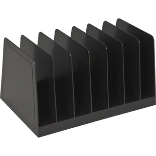 Business Source Desk Sorter,7-Compartment,8-3/4"x5-1/2"x4-3/4",Black (BSN11876)