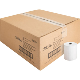 Business Source Thermal Paper Roll, 3-1/8"x230', 50/CT, White (BSN25346)